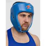 Шлем для единоборств с закрытым верхом Рэй-Спорт БОЕЦ-3, нат.кожа/нат.замша